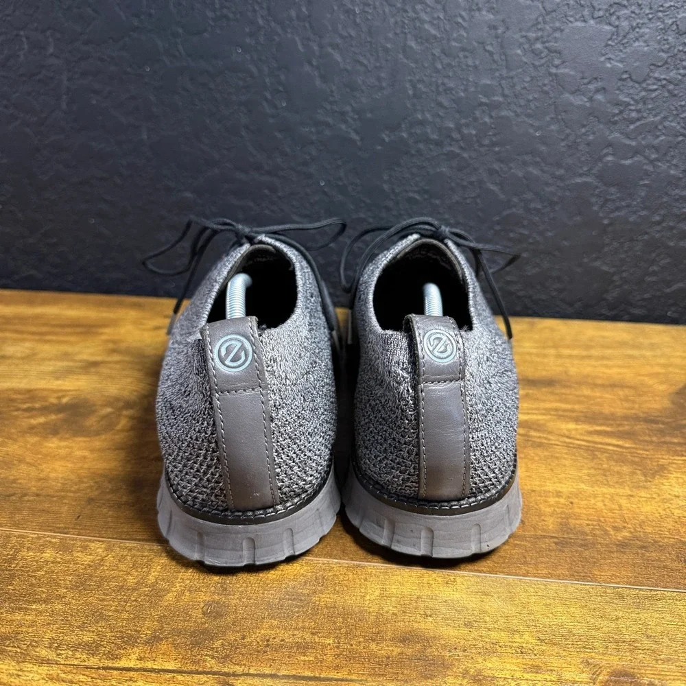 Cole Haan Zerogrand Stitchlite Grey Knit Oxford Shoes Mens 10M